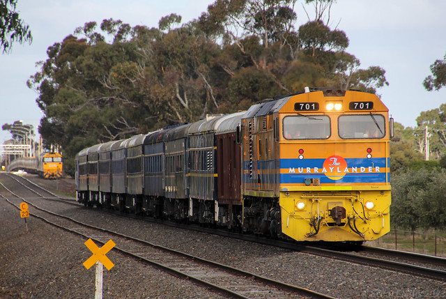 701 finally hits the mainline on a test run for the stored passenger carriages