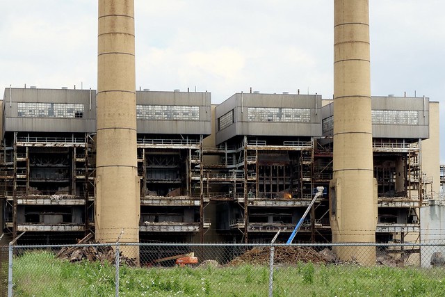 Demolition of H.C. Hutchins Power Plant