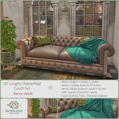 DD Longrin Chesterfield Couch Set-Adult AD