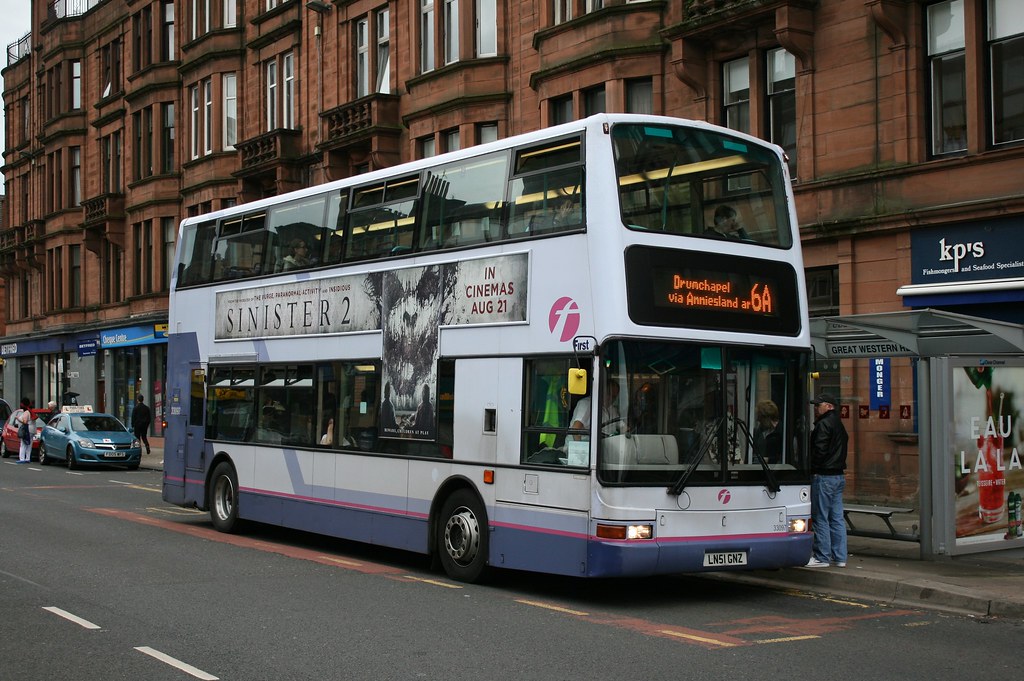 First Glasgow LN51 GNZ (33097) | Route 6A | Great Western Road, Anniesland