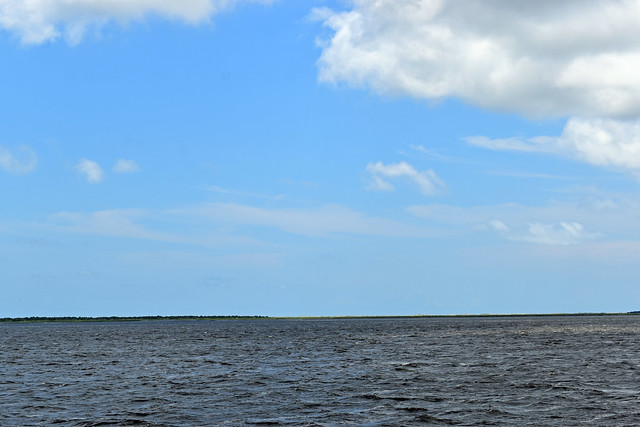 Cape Fear River And Sky.