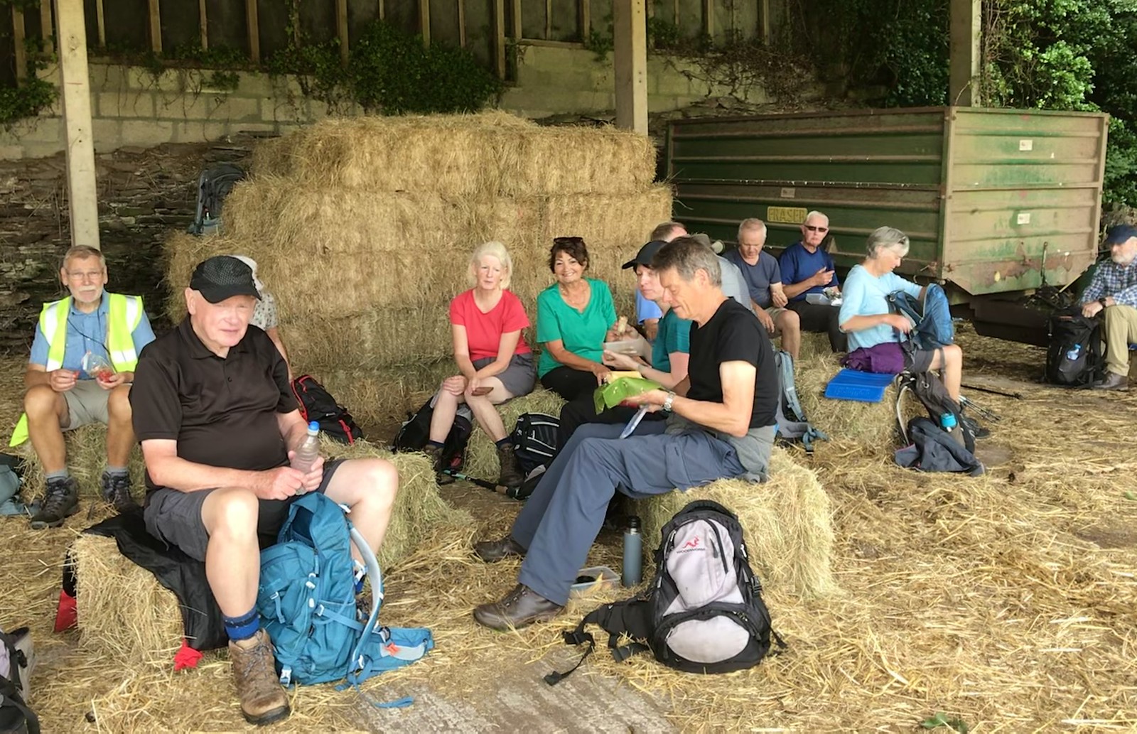 Lunch in the barn - George’s walk - Sunday 23rd July 2020