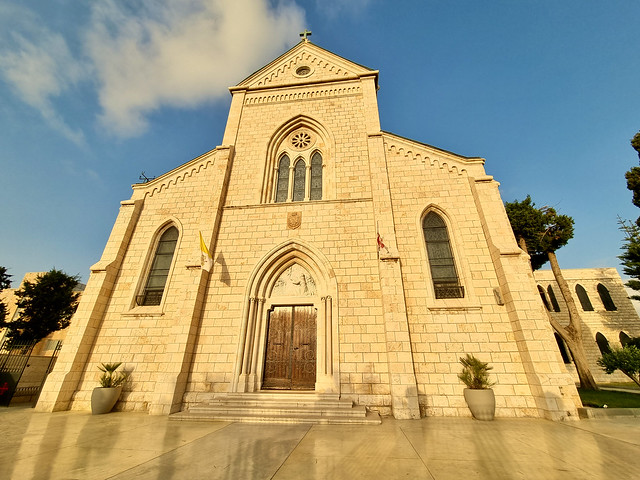 St. Anthony church, sunset, Jaffa, Israel