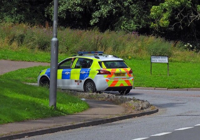 Police Peugeot, Hafren Road, Thornhill, Cwmbran 23 July 2023