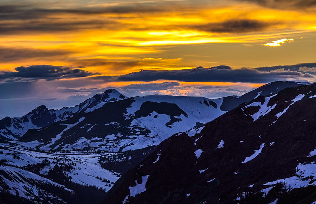 Sunset at 12,000 feet. Rocky Mountain National Park, Colorado