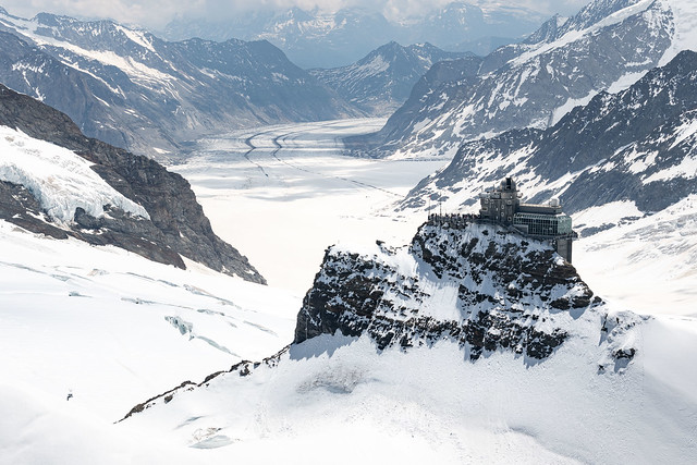 Jungfraujoch Aerial View