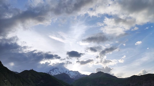 Mount Kazbek  at Sunset - Kazbegi (Stepantsminda), Republic of Georgia