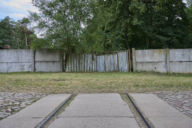 Former train supply entrance of a Soviet ammunition depot