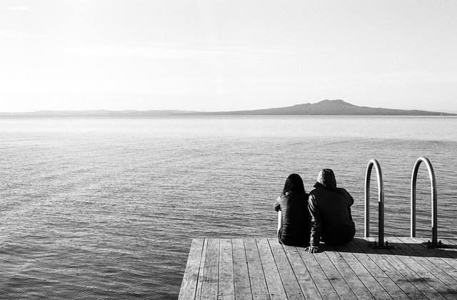 Quiet time together - Yashica Electro 35 GSN on Ilford Delta 100