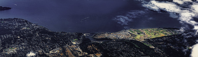 Details of the southern portion of Puget Sound: aerial photos from Santa Barbara, CA to Seattle, WA.  698a