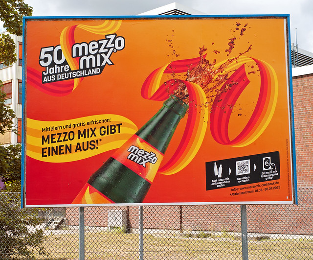 Berlin Werbeplakat MezzoMix 50 Jahre 20.7.2023