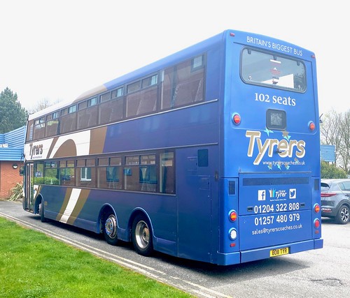 808 TYR ‘Tyrers Coaches Ltd,’. Volvo B9TL / East Lancs Myllenium /2 on Dennis Basford’srailsroadsrunways.blogspot.co.uk’
