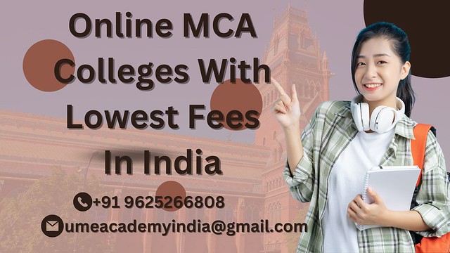 Online MCA Colleges With Lowest Fees In India