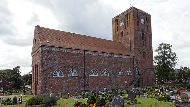 Rough brick church of Marienhafe (Brookmerland, East Friesland)