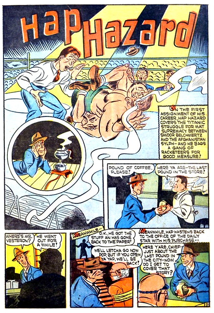 Super-Mystery Comics #V3#4 / splash panel