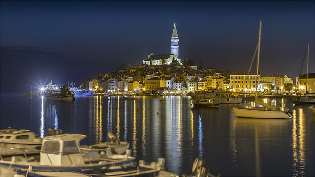_DSC44405 And again a wonderful evening with great light stars in Rovinj Town - Istria / Croatia