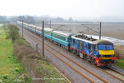 90021 1Z22 Finsbury Park - Barnetby UK Railtours “The Last Chance” charter service. (90021 only to Doncaster RMT) | by UK Railway Photography