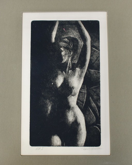Naked Lady Mono Print Artist Thomas Jacobson Gallery 1010 Orlando, Florida