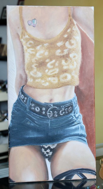 Fuzzy Sweater Girl Portrait Oil Painting by Artist Thomas Jacobson Gallery 1010 Orlando, Florida