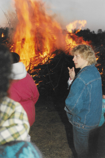 Maud i Villabacken, valborgsmässoafton 1989
