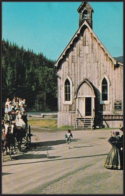 1969 Traveltime Postcard (S-1623) - View of the St. Saviour's Anglican Church at Barkerville, British Columbia, Canada