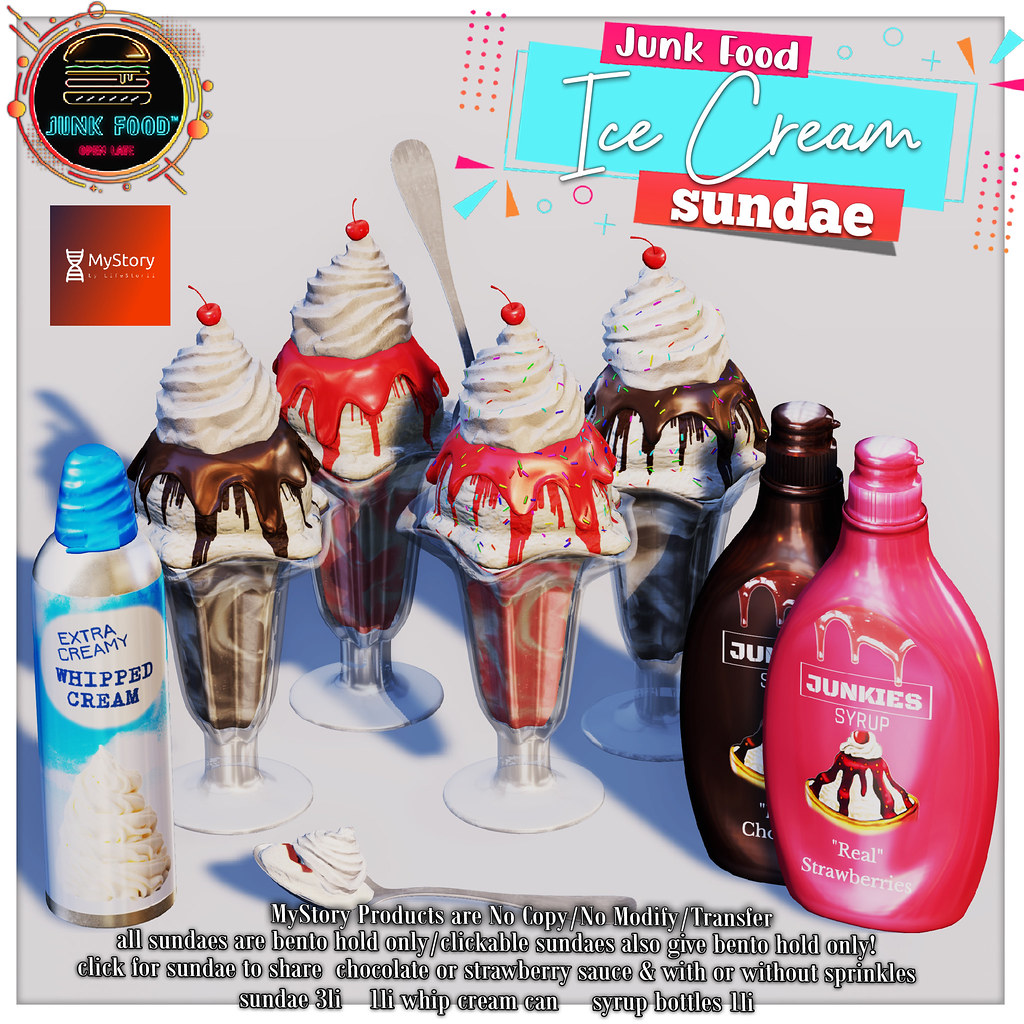 Junk Food – Ice Cream Sundae Ad MyStory