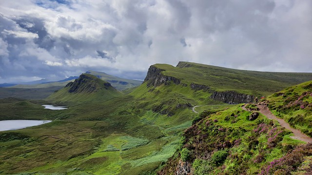 UK - Scotland - Isle of Skye - The Quiraing (Landslip on the eastern face of Meall na Suiramach, the northernmost summit of the Trotternish - looking to the South)