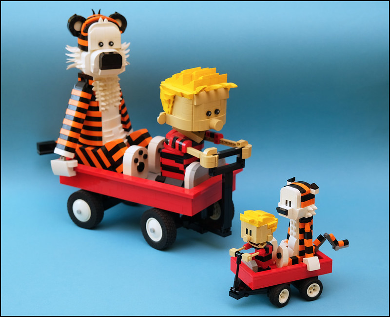 Calvin and Hobbes Size comparison