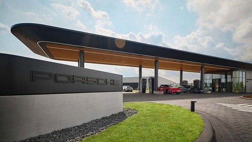 Esta é a primeira estação de carregamento da Porsche