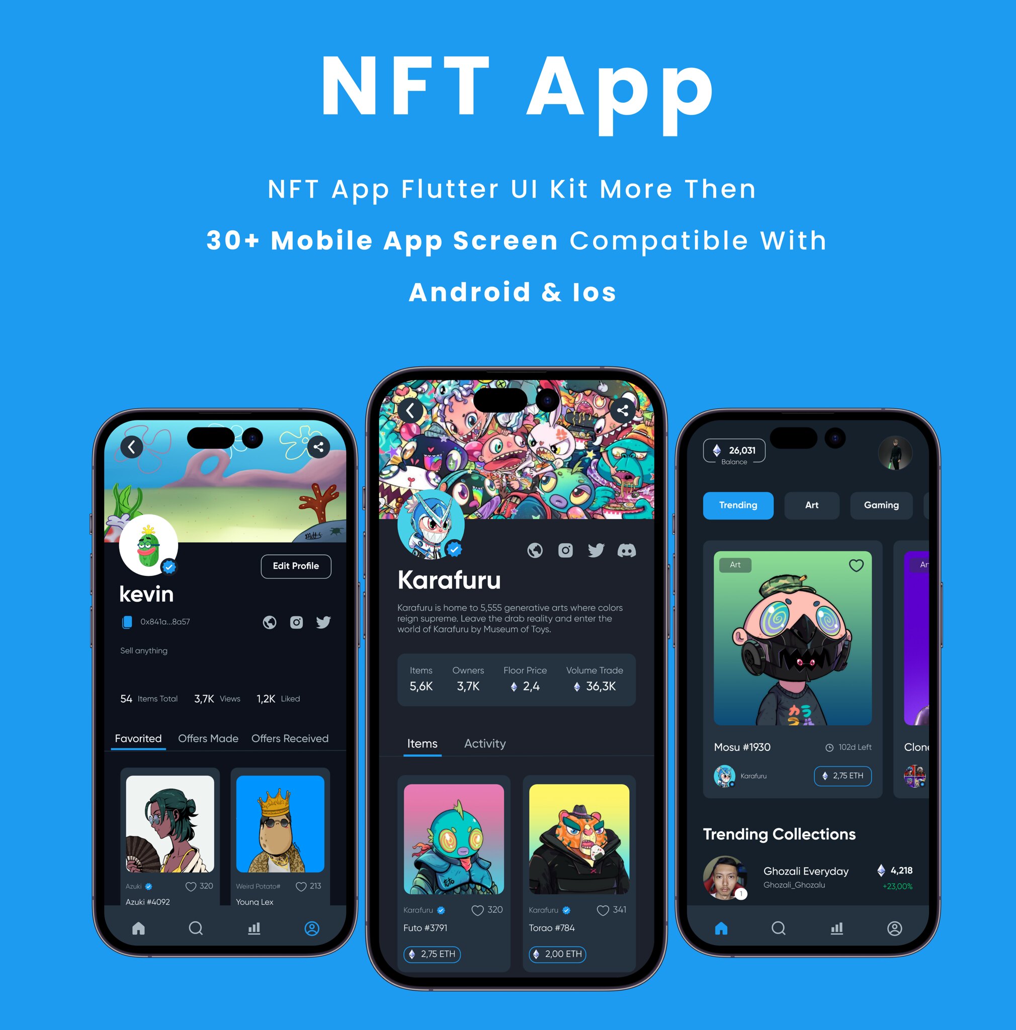 NFT App - Flutter Mobile App Template