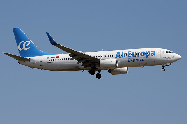 AIR EUROPA EXPRESS / Boeing   B 737-800 WL   EC-MPG / BCN - LEBL / juin 2023