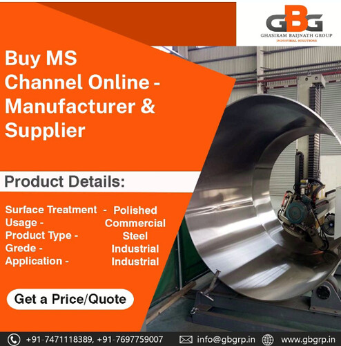 Buy MS Channel Online –  Manufacture & Supplier
