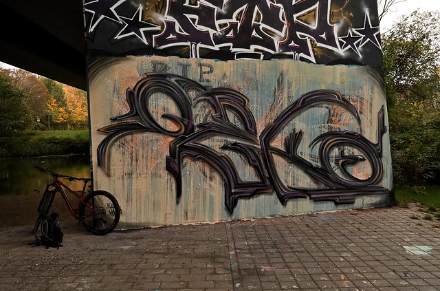 Graffiti by OEKO and a Bike by TREK
