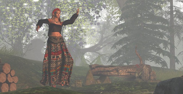 dancing at the gypsy campsite in Avilion