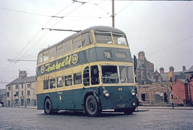 Ashton CT Trolleybus 88, Stalybridge, 1963