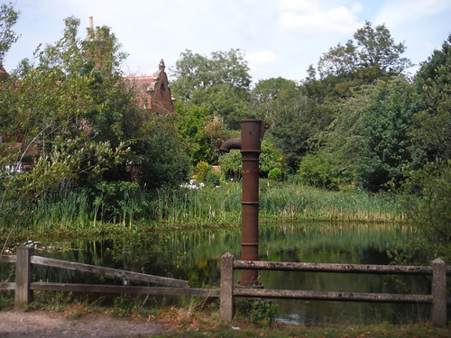 Victorian Water Pump, Lower Spring Pond, Little Common SWC Short Walk 56 - Stanmore Circular [Stanmore Hall Option]
