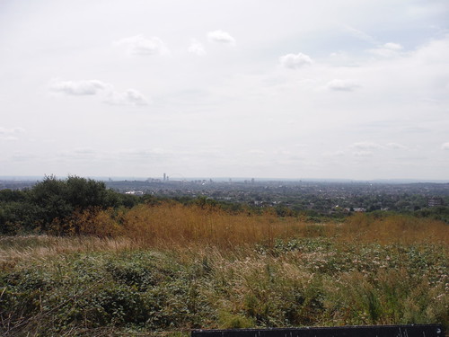 View from The London Viewpoint, Wood Farm, Stanmore: Wembley to the Mole Gap and Box Hill SWC Short Walk 56 - Stanmore Circular