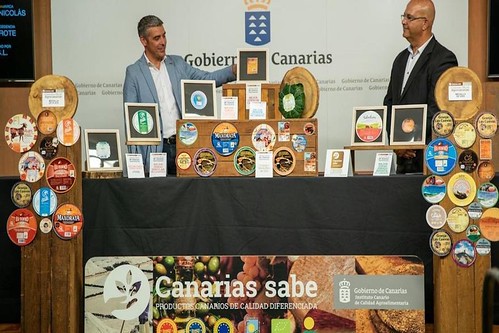 Muestras de las queserías de Canarias galardonadas