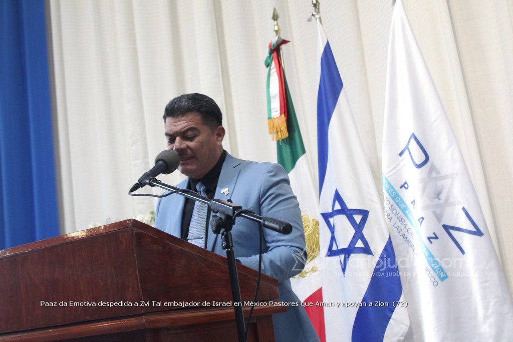 Paaz da Emotiva despedida a Zvi Tal embajador de Israel en México Pastores que Aman y apoyan a Zion  (72)