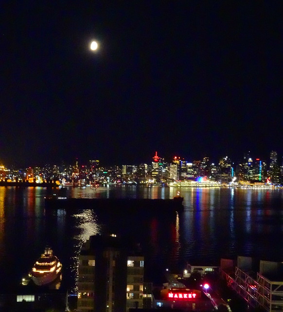 Moonlit Port of Vancouver