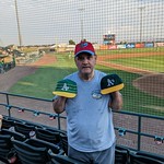 Dale and his A's hats 