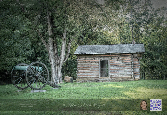 Snodgrass Cabin on Snodgrass Hill - Chickamauga Battlefield
