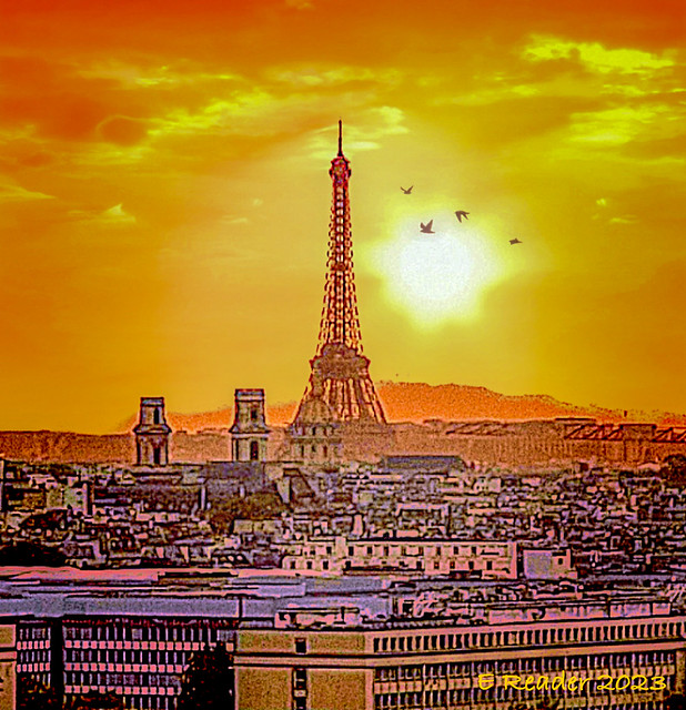 Paris: Eiffel Tower at Dawn