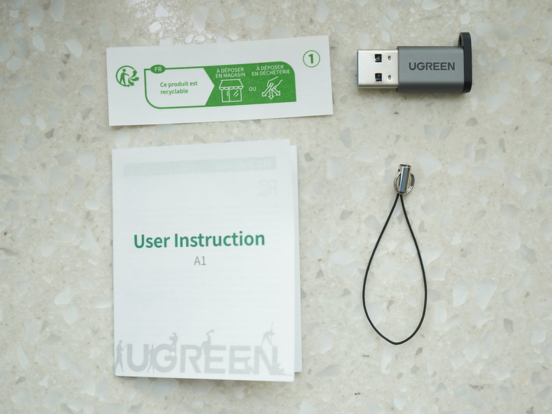 Ugreen USB-A to USB-C Adapter - Box Contents