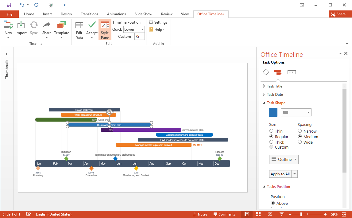 Working with Office Timeline Plus - Pro - Pro+ Edition 7.03.02.00 full