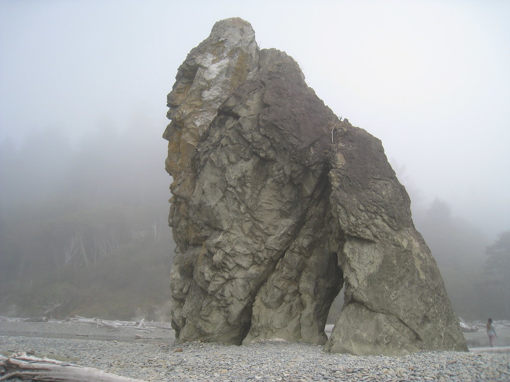 Ruby beach boulder stacks