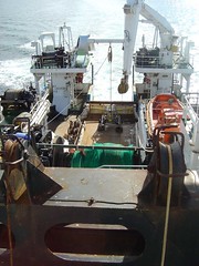 View of TUV sledge sitting on Scotia's deck