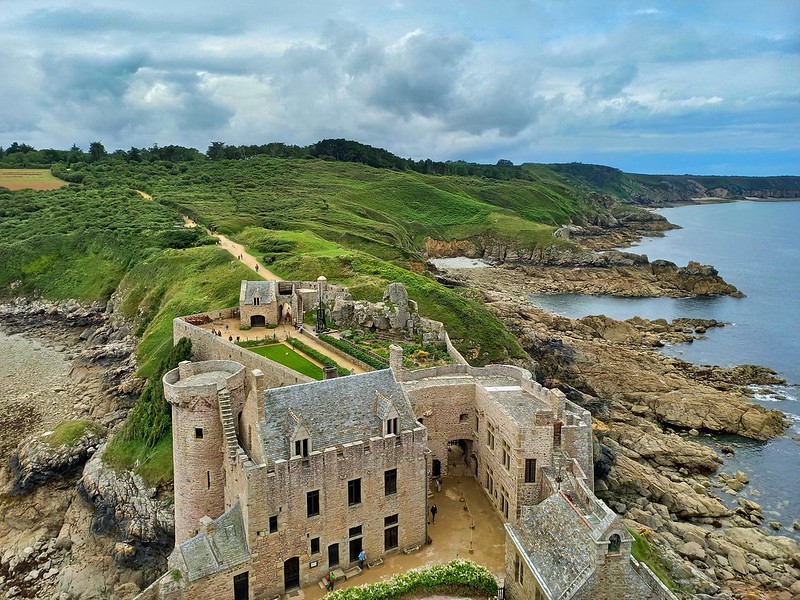 Fort La Latte, also known as the Castle of the Roche Goyon in Brittany, France