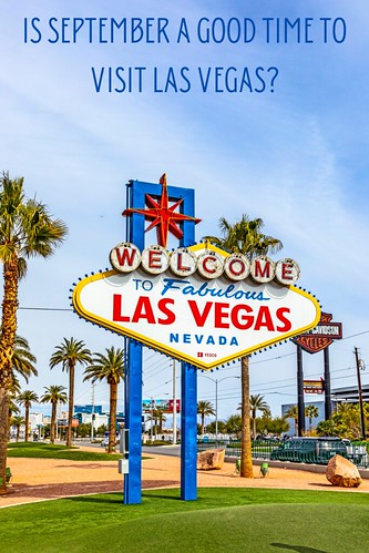 Welcome to Las Vegas sign against a blue sky. From Is September a Good Time to Visit Las Vegas?