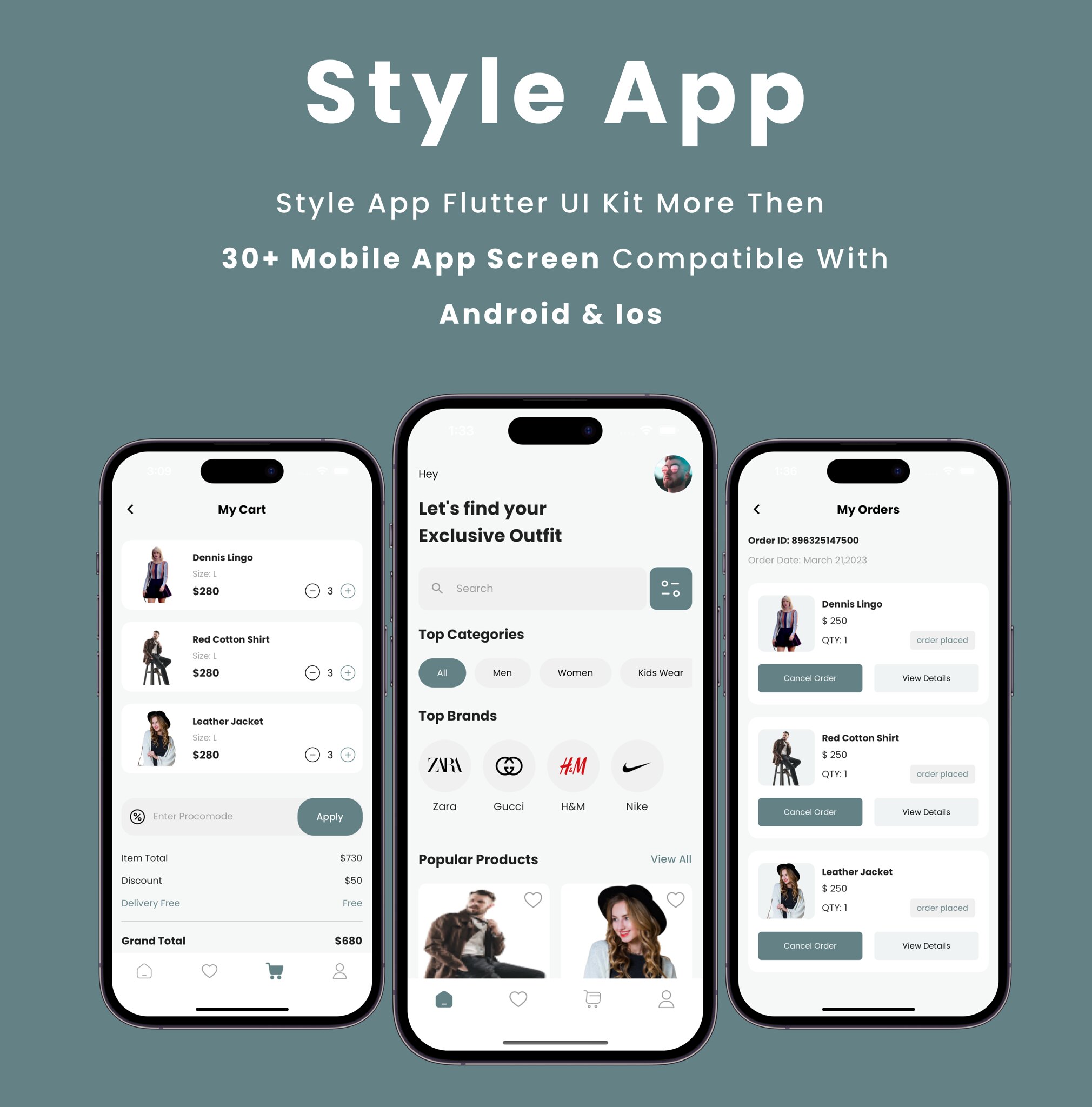  Style App - Flutter Mobile App Template